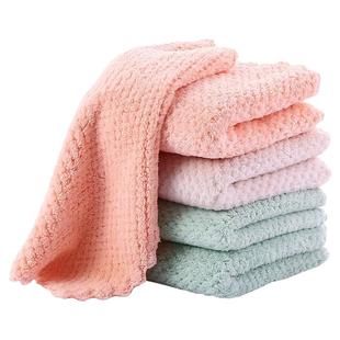 强吸水不沾油抹布洗碗厨房专用加厚不掉毛擦桌擦手百洁布清洁神器