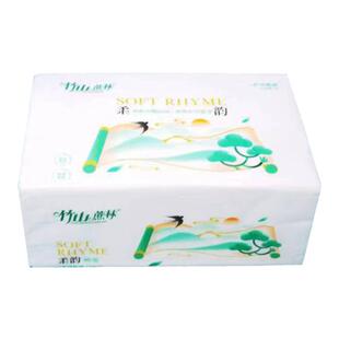 竹山蔗林亲肤丝柔原生木浆5层卫生纸面巾纸餐巾纸抽纸装5提装