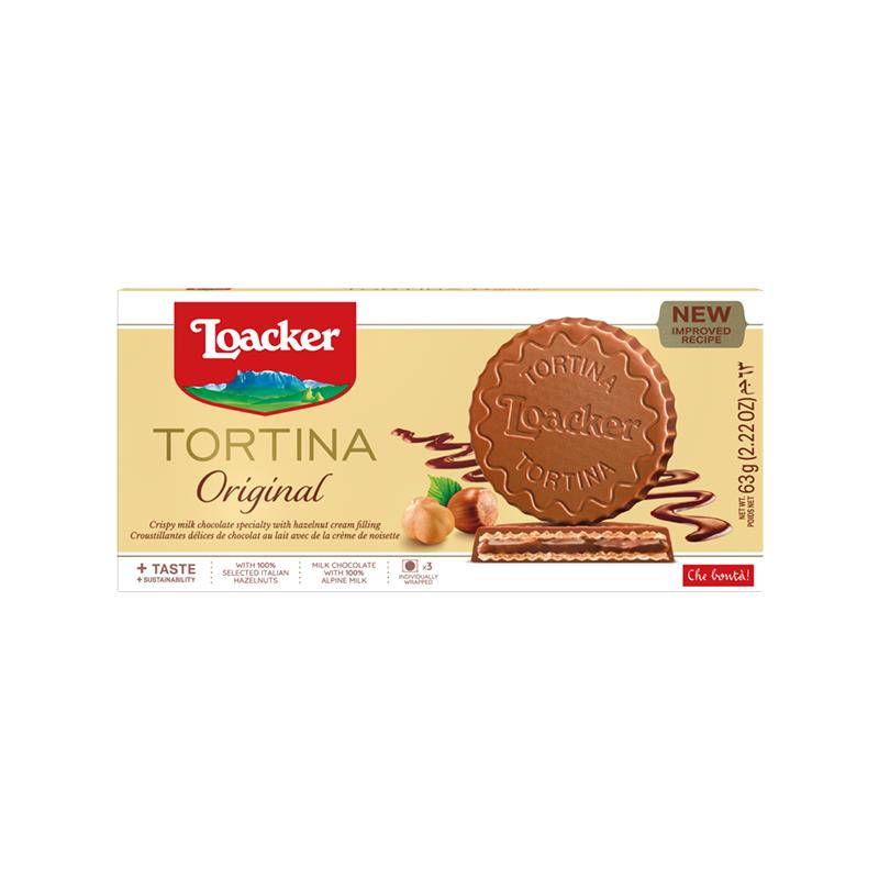 loacker莱家进口休闲办公室零食独立小包装巧克力涂层威化饼干63g