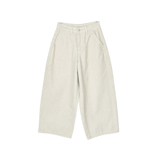 长期主义！~日系八分气球牛仔裤女2026新款小个子慵懒宽松阔腿裤