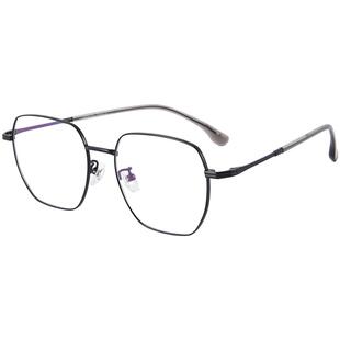 康视顿近视眼镜男细框休闲眼镜近视钛架精致光学光学架男H24018