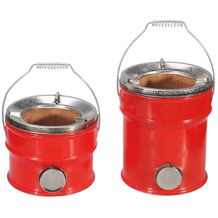 红鱼跃炭火炉一节二节煤炉子家用炖煮煲汤商用酒精炉取暖炉烤火炉