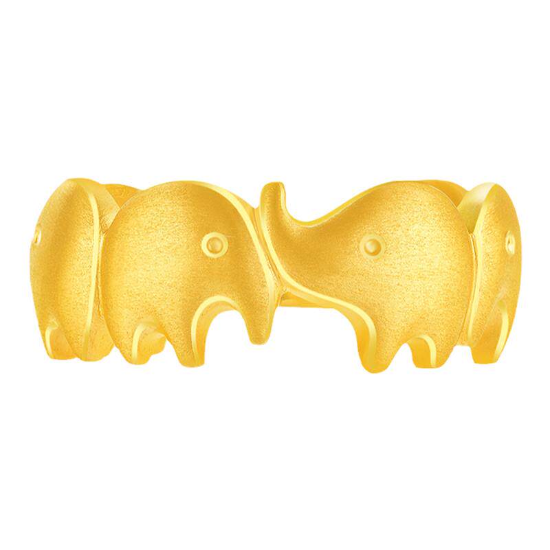 justgold镇金店黄金足金戒指