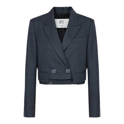 【商场同款】HPLY荷比俪春秋新款女潮流感截短西装廓形外套