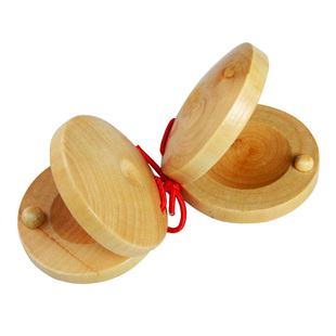 儿童木质响板乐器小学生幼儿园教具奥尔夫击打音乐塑料哒哒圆舞板