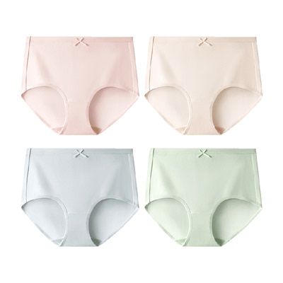 铂金铭绣10A抑菌纯棉舒适女内裤