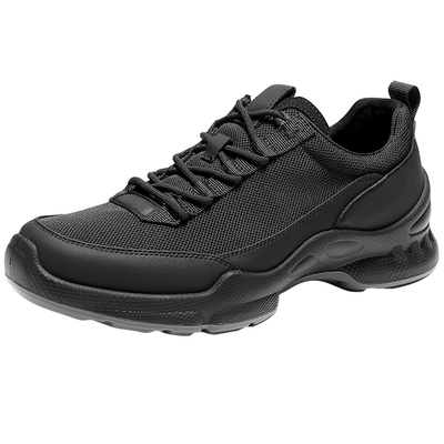 森达男夏网面透气运动厚底健步鞋