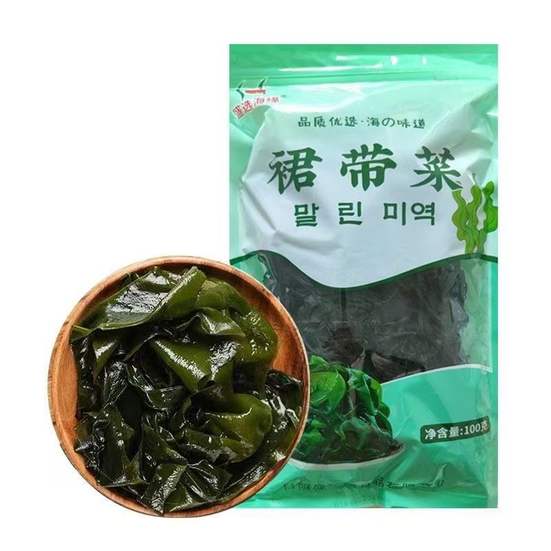 免洗 出口级裙带菜干货 海藻海木耳螺旋藻海带海草无沙海裙菜100g