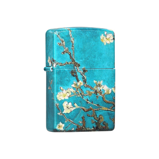 zippo打火机枝上杏花彩印梵高官方旗舰正版煤油防风艺术生日礼物