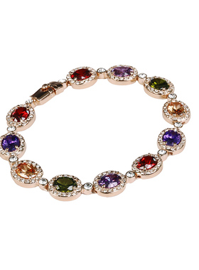 YUKI小众设计感彩色宝石手链