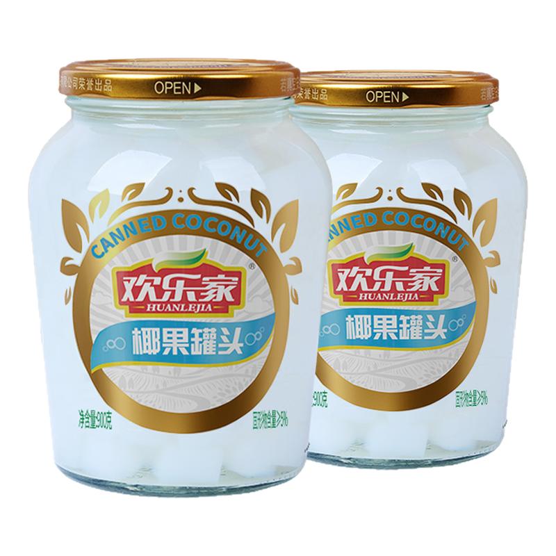 欢乐家椰果罐头900g*2瓶