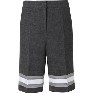 VVNK JANE PLUS春季新品天丝羊毛斜纹百慕大短裤子女J312860066A