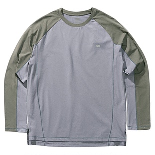 NOTHOMME石墨烯户外仙护盾抗菌吸湿速干拼接运动训练长袖T恤