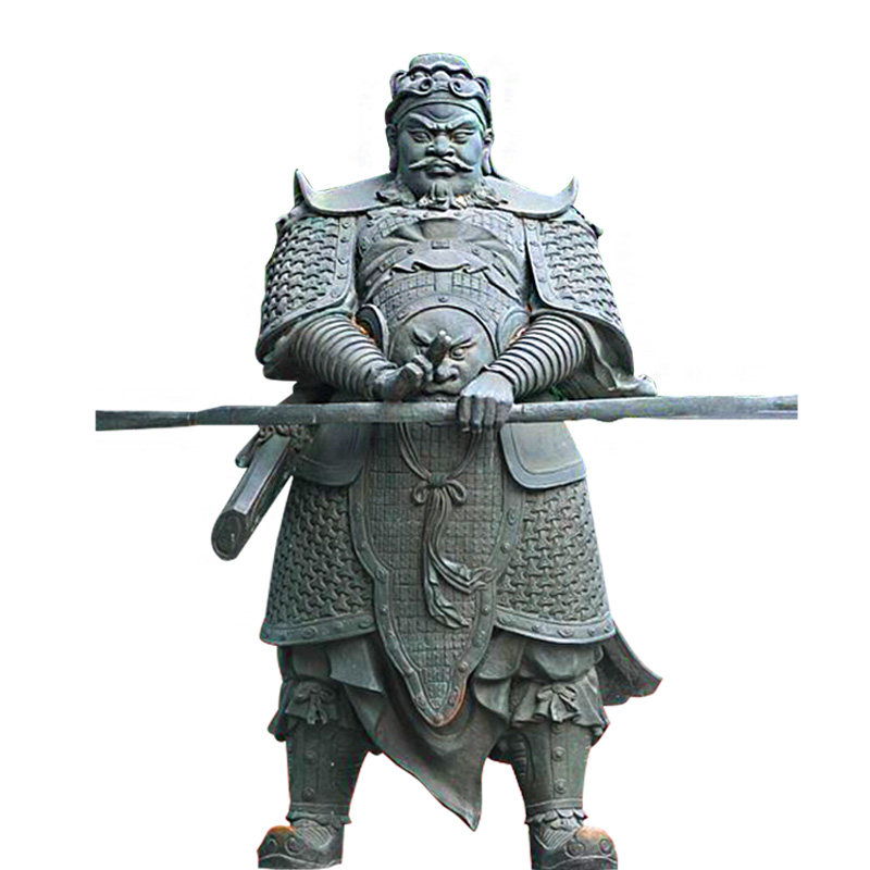 古代历史名人物钱王将军铸铜雕塑园林景观文化玻璃钢户外艺术摆件