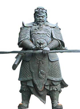 古代历史名人物钱王将军铸铜雕塑园林景观文化玻璃钢户外艺术摆件