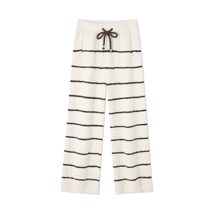 BE半边绒睡裤女冬季加绒加厚家居裤珊瑚绒秋冬长裤居家裤女士裤子