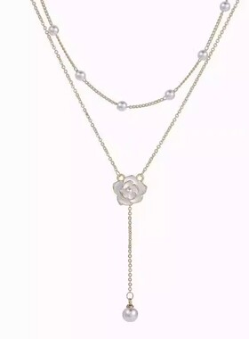 珍珠山茶花锁骨链|超2万人收藏