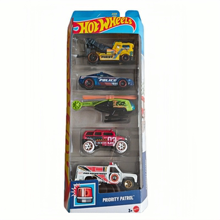 风火轮五辆装合金车模型火辣交通5连包F1赛车轨道小汽车模型玩具