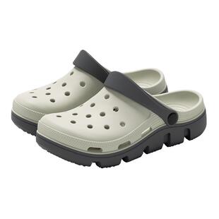 利达妮eva洞洞鞋男款夏外穿2026新款防滑户外海边沙滩厚底凉鞋女