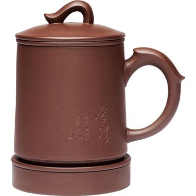 陈腐老泥名家手工舍得紫砂五件杯