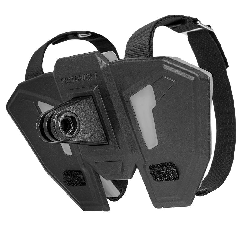 摩多狼摩托车头盔运动相机支架下巴支架稳固防滑机车配件装备