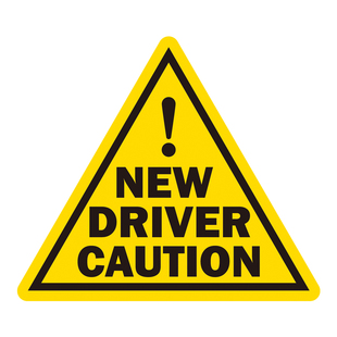 实习车贴新手上路请多关照反光磁贴汽车贴纸实习磁吸防水保持距离