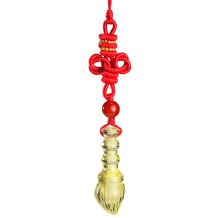 天然白水晶文昌笔手机链女2026马年文昌结手机壳挂绳男生上岸挂件