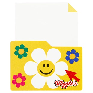 wiggle wiggle便签纸记事单词粘性强办公便利贴纸备忘小标签可撕