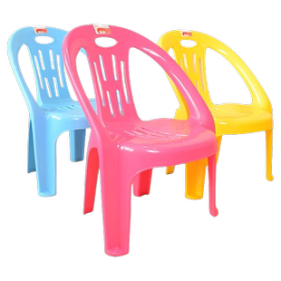 珠江牌小凳子矮凳塑料小椅子靠背家用换鞋凳客厅茶几凳儿童靠背椅