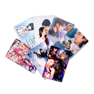 PVC卡片双面定制自印小卡硬卡塑料卡牌明星应援卡工作证3寸钱包照