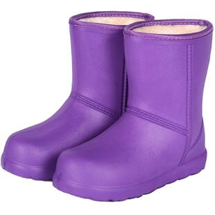 女士加绒雨鞋冬季中高筒雨靴防水防滑时尚高颜值EVA轻便保暖棉鞋