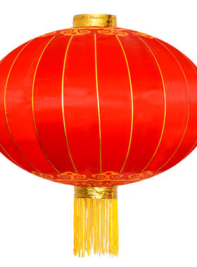 大红灯笼挂饰植绒布户外防水乔迁