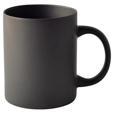 日式黑色咖啡杯定制logo刻字