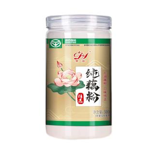湖北东湖藕粉正品官方旗舰店糖桂花味速溶冲泡纯藕粉藕羹罐装500g