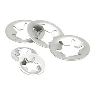 65锰钢-304不锈钢 轴承夹-内齿梅花挡圈-翻边介子垫圈M6810M12M14