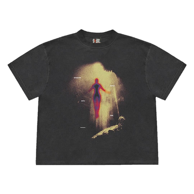 Airborne Angels 美式街头潮牌短袖t恤复古高街hiphop嘻哈上衣