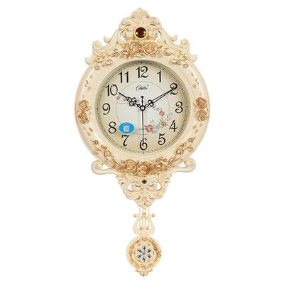 康巴丝欧式复古创意摇摆挂钟客厅