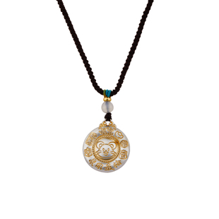 顺庆银楼S999纯银十二生肖吊坠足银挂坠新中式国潮民族风新年礼物