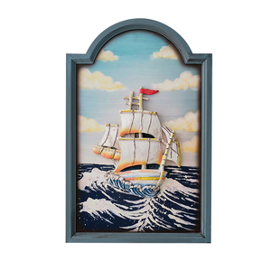 立体3D树脂浮雕画有框挂画地中海风格装饰画客厅卧室墙画欧式壁画