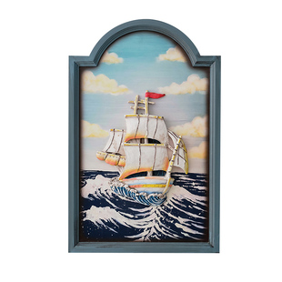 立体3D树脂浮雕画有框挂画地中海风格装饰画客厅卧室墙画欧式壁画