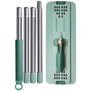 刮刮乐拖把杆替换配件通用墩布单杆免手洗拖把平板加大吸收厚布头