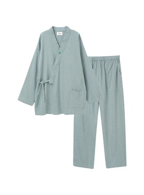 松永汉服日式全棉情侣睡衣家居服
