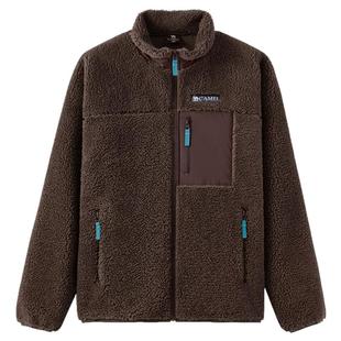 骆驼男装摇粒绒外套男女款秋冬季加绒夹克2025时尚休闲保暖抓绒衣