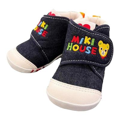 日潮MIKIHOUSE日本制小熊学步鞋婴儿鞋一段时尚舒适百搭