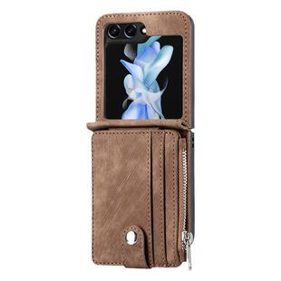 带零钱包卡包适用三星zflip7/6手机壳7支架折叠屏flip5可插卡装小卡保护套flip4机壳放证件收纳zf3防摔皮壳套