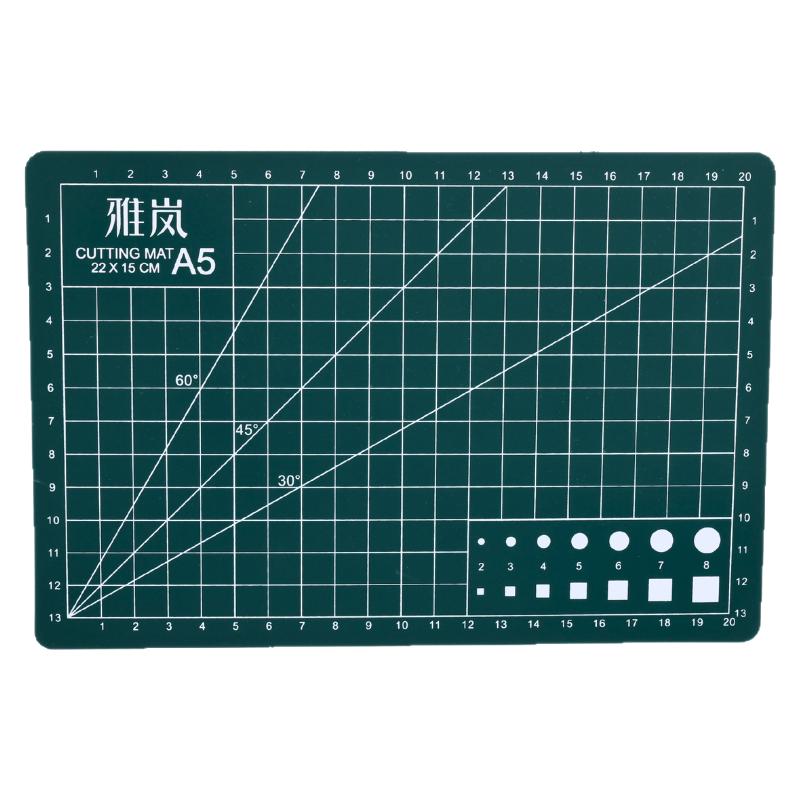 卡洛頓A3A4切割墊板手工墊手帳賬寫字考試卷畫畫美工作臺pvc學生裁紙防割a5軟桌墊綠色雙面刻度模型雕刻板diy