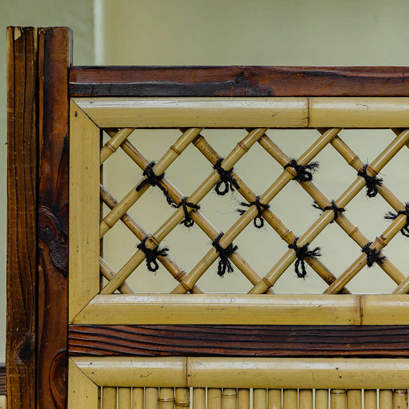 日式庭院防腐竹篱笆竹子栅栏围栏别墅民宿竹屏风隔断装饰室外花园