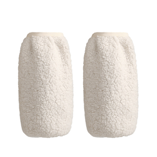 上班专用毛绒绒袖套女2025新款高级感套袖女士女款洋气羽绒服护袖