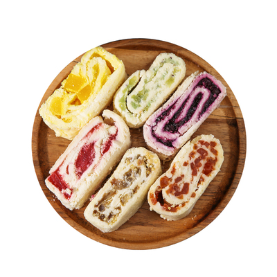 内蒙草原特产奶皮卷夹心果味特色