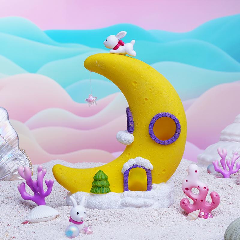 森侨鱼缸装饰品小摆件全套创意内饰微景观桌面摆件卡通造景星星屋